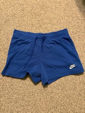 Nike Blue Women's Drawstring Athletic Shorts
